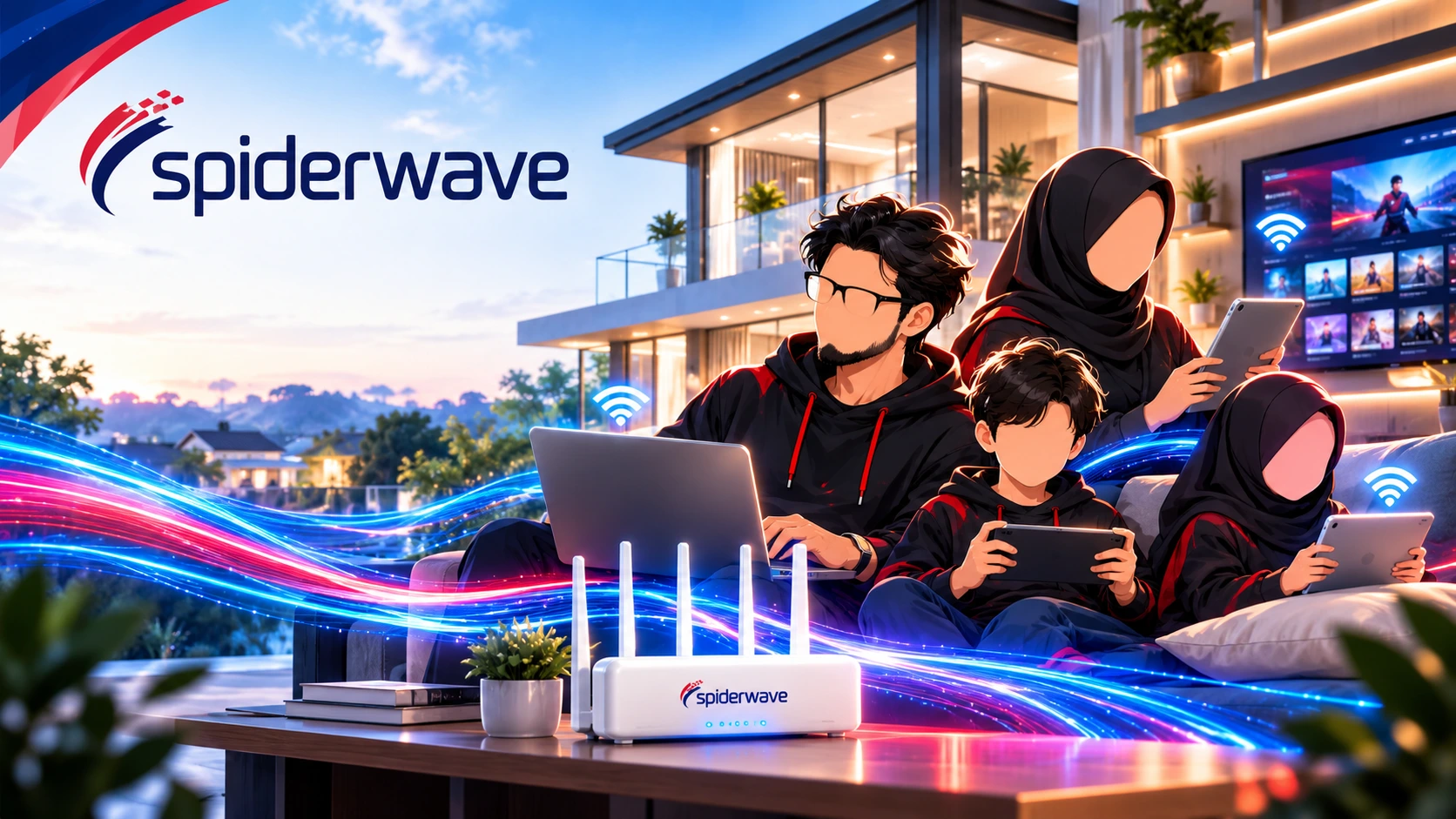 Internet rumah Spider Wave